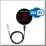 Умный Wi-Fi датчик температуры и влажности с большим экраном Страж Wi-Fi TH957